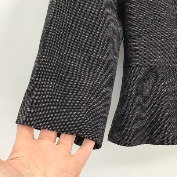 Ann Taylor One Button Tailored Blazer Jacket Career Office Casual Black Size 8P - Picture 6 of 8